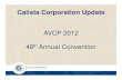 2012 AVCP Convention October 2012.ppt - Calista Corporation · 2021. 1. 6. · Calista Corporation Update • Regional infrastructure investment – Close partnerships with AVCP,