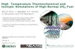 High Temperature Thermochemical and Isotopic Simulations ...High Temperature Thermochemical and Isotopic Simulations of High Burnup UO 2 Fuel M.H.A. Piroa,*, J. Banfieldb, K.T. Clarnob,