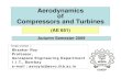 Aerodynamics of Compressors and Turbines · 2015. 7. 6. · Aerodynamic Principles 12 • Perfect gas/air, Ideal fluid – Isentropic – adiabatic, irreversible fluid flow process