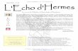 L’ECHO D’HERM ÈS n° 27 – 3ème Trimestre 2015 Juin 2015 – n° 27 · 2015. 7. 14. · L’ECHO D’HERM ÈS n° 27 – 3ème Trimestre 2015 3 L’Atelier d’Astrologie d’Aquitaine