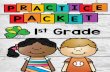 First Grade Packet - Richmond County School System · 2020. 4. 14. · Use the spinner to calculate the information. Subject Tally # Lucky Charms Fruit Loops Cinnamon Toast Crunch
