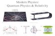 Modern Physics: Quantum Physics & Relativitysrjcstaff.santarosa.edu/~lwillia2/43/43ch39intro_s18.pdf · 2018. 1. 17. · Quantum Physics & Relativity. You can’t get to Modern Physics