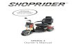Owner’s Manual USER GUIDE .pdf · 6 EMI Warning Shoprider® scooters may be susceptible to electromagnetic interference (EMI), which is a kind of interfering electromagnetic energy