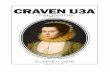 CRAVEN U3A 61... · 2018. 5. 29. · Fingers crossed for fine weather! ... and instrumentalists like Louis Armstrong and Fats Waller. During the wartime, I listened to the radio,