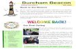 Burcham Beacon...Volume 14; Issue 1 May 2021 Burcham Beacon Back to the Beacon We are excited to get back to the monthly publication of our Burcham Beacon. This newsletter provides