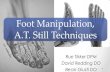 Foot Manipulation, A.T. Still Techniquesfiles.academyofosteopathy.org/convo/2015/Handouts/... · Cuneiforms (5,6, & 7) Navicular (3) Cuboid (4) Tarsal Displacements Navicular:-Tends