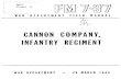 CANNON COMPANY, INFANTRY REGIMENT · FM 7-37, Infantry Field Manual, Cannon Com-pany, Infantry Regiment, is published for the infor-mation and guidance of all concerned. [A.G. 300.7