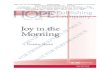 Joy in the Morning - Hope Publishing · 2020. 2. 17. · C5782 Christmas Sanctus(SATB) Susan & Lee Dengler C5480 Christmastime(SATB) Michael W. Smith & Joanna Carlson/Arr. Lloyd Larson