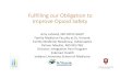 Fulfilling our Obligation to Improve Opioid Safety · 2021. 1. 4. · Fulfilling our Obligation to Improve Opioid Safety Amy Lahood, MD MPH FAAFP Family Medicine Faculty at St. Vincent