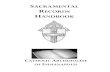 SACRAMENTAL RECORDS HANDBOOK...Sacramental records are those records created when individuals receive one of the seven sacraments – Baptism, Penance and Reconciliation, First Holy