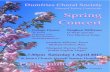 Edward Taylor, Conductor Spring Concert · 2019. 6. 7. · Spring Concert Vaughan Williams: O Taste and See Five Mystical Songs Scottish Charity No. SC002864 Jonathan Millican, Tenor