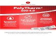 PolyTherm - AppvionPolyTherm ® 600-4.0 Exceptional Resistance topcoated with protective barrier coatings for excellent water and environmental resistance Built for Tough Conditions