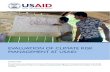 EVALUATION OF CLIMATE RISK MANAGEMENT AT USAID...EVALUATION OF CLIMATE RISK MANAGEMENT AT USAID October 21, 2020 Prepared by: Nora Nelson, Team Leader and Evaluation Specialist Dr.