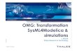OMG: Transformation OMG: Transformation SysML4Modelica