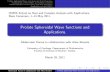 Prolate Spheroidal Wave functions and Applications