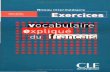 Vocabulaire expliqu© du francais Niveau intermediaire : Exercices