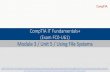 CompTIA IT Fundamentals+ (Exam FC0-U61) Module 3 / Unit 5 / … · 2020. 4. 18. · •Windows oThe "system root," containing drivers, logs, add-in applications, system and Registry