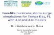 Ivan-like hurricane storm surge simulations for Tampa Bay, FL with