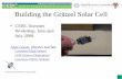 Building the Gr¤tzel Solar Cell - Reducing Home Energy Costs and