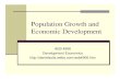 Population Growth andPopulation Growth and Economic Development