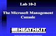 Lab 10-2 The Microsoft Management Console