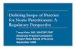 Defining Scope of Practice for Nurse Practitioners: A Regulatory