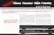 Home Theater High Fidelity - Product Lines