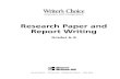 Research Paper and Report Writing - Glencoe/McGraw-Hill