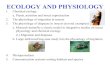 ECOLOGY AND PHYSIOLOGY1