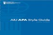 AIU APA Style Guide