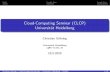 Cloud-Computing Seminar (CLCP) Universit¤t Heidelberg