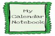 My Calendar Notebook - Homeschool Creations