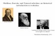 Malthus, Darwin, and Natural selection: an historical introduction