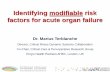Identifying modifiable risk factors for acute organ failure