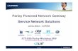 Parlay Powered Network Gateway Service Network Solutions