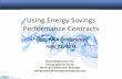 Using Energy Savings Performance Contracts