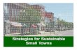 Strategies for Sustainable Small Towns