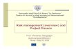 Risk management (overview) and Project finance - Studio Sanguigni