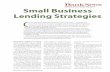 Small Business Lending Strategies - Holtmeyer & Monson - SBA