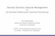 Security Services Lifecycle Management