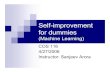 Self-improvement for dummies