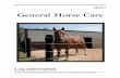 General Horse Care - MP501 - U of A Division of Agriculture