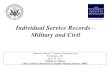 Individual Service Records â€“ Military and Civil