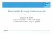 Successful Energy Assessments
