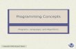 Programming Concepts - CUNY