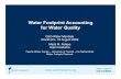 Water Footprint Accounting for Water Quality