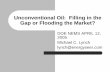 Unconventional Oil: Filling in the Gap or Flooding the Market?
