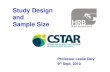 Study Design and Sample Size HRB revised 130910 - CSTAR : Home