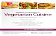 Healthy Cooking Class: Vegetarian Cuisine