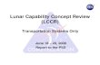 Lunar Capability Concept Review (LCCR) - Lunar and Planetary